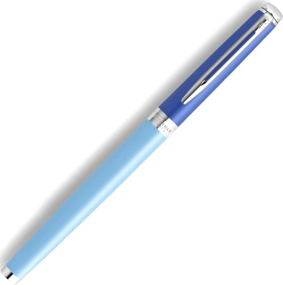 Ручка перьев. Waterman Hemisphere Colour Blocking (2179924) Blue CT сталь нержавеющая F подар.кор.