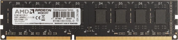 Память DDR3L 8Gb 1600MHz AMD R538G1601U2SL-U RTL PC3-12800 CL11 DIMM 240-pin 1.35В Ret