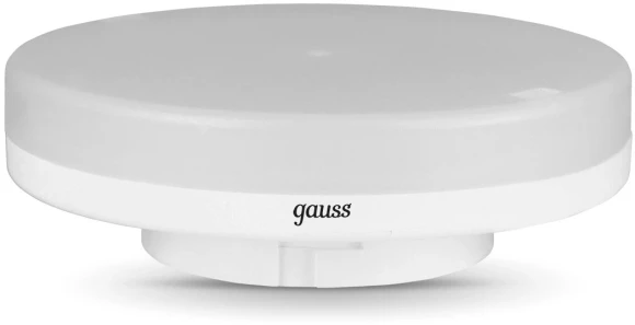 Лампа светодиодная Gauss GX53 8Вт цок.:GX53 таблетка 220B св.свеч.бел.теп. (упак.:1шт) (108408108-D)