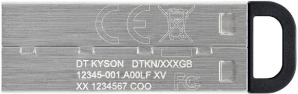 Флеш Диск Kingston 128GB DataTraveler Kyson DTKN/128GB USB3.2 серебристый/черный