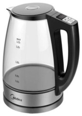 Чайник электрический Kitfort КТ-6724 1.5л. 2200Вт белый/дерево корпус: пластик/металл