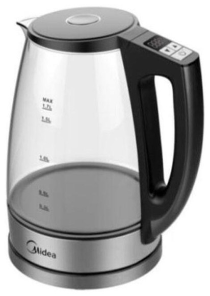 Чайник электрический Kitfort КТ-6724 1.5л. 2200Вт белый/дерево корпус: пластик/металл