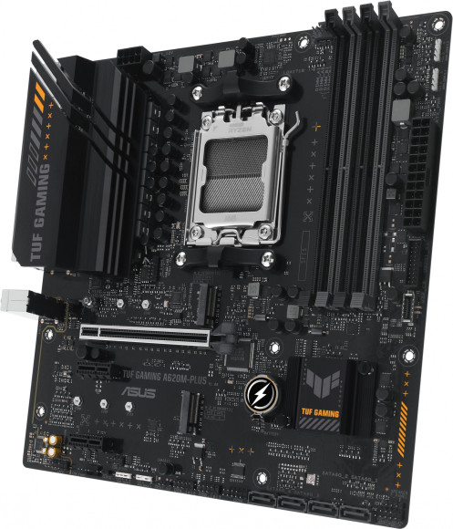 Материнская плата Asus TUF GAMING A620M-PLUS Socket AM5 AMD A620 4xDDR5 mATX AC`97 8ch(7.1) 2.5Gg RAID+HDMI+DP