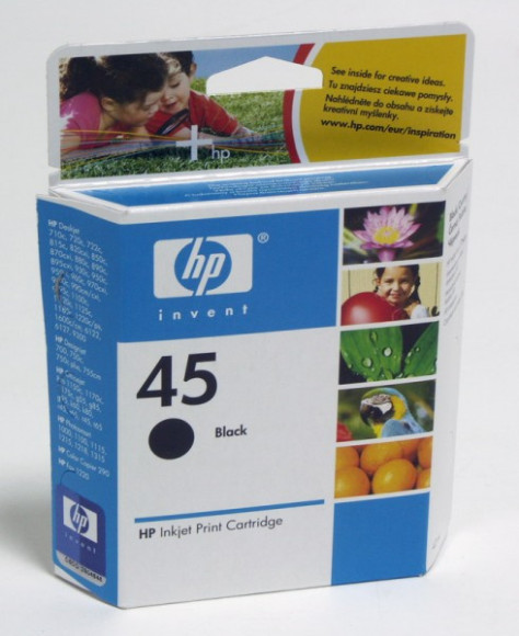 Картридж струйный HP 45 51645AE черный печ.гол.в компл. (930стр.) для HP DJ 7xxC/815C/880C/895C/9xxC/112xC/1220/6122/6127