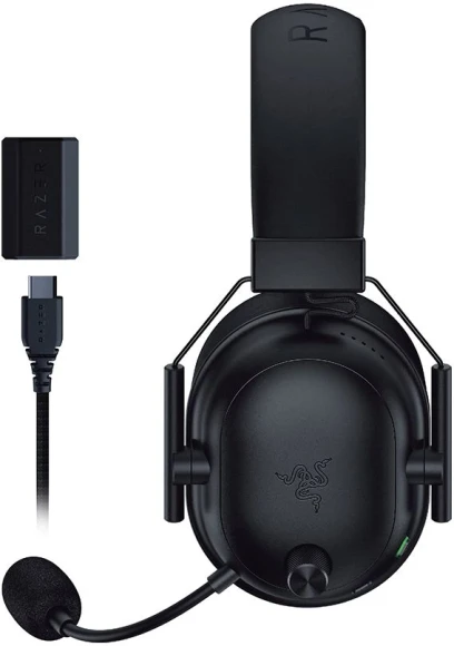 Наушники с микрофоном Razer Blackshark V2 HyperSpeed черный мониторные BT/Radio оголовье (RZ04-04960100-R3M1) Наушники с микрофоном Razer Blackshark V2 HyperSpeed черный мониторные BT/Radio оголовье (RZ04-04960100-R3M1)