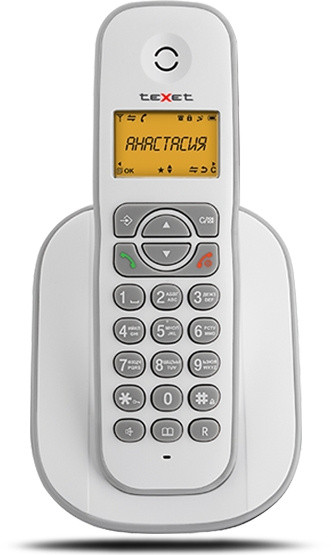 Р/Телефон Dect Texet TX-D4505A белый АОН
