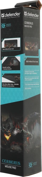 Коврик для мыши Defender Cerberus XXL рисунок/черный 400x355x3мм (50556) Коврик для мыши Defender Cerberus XXL рисунок/черный 400x355x3мм (50556)