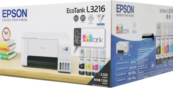 МФУ струйный Epson L3216 (C11C68518/CJ68518/CJ68502) A4 белый МФУ струйный Epson L3216 (C11C68518/CJ68518/CJ68502) A4 белый