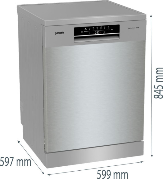 Посудомоечная машина Gorenje GS642E90X ( 2 корзины ) серебристый (полноразмерная)