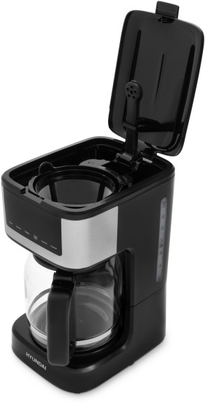 Кофеварка капельная Hyundai HYD-1212 900Вт черный/серебристый Кофеварка капельная Hyundai HYD-1212 900Вт черный/серебристый