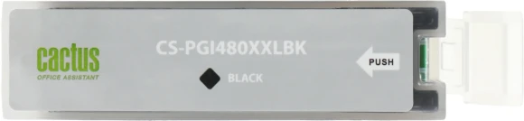 Картридж струйный Cactus CS-PGI480XXLBK PGI-480XLBK черный пигментный (24.4мл) для Canon Pixma TR7540/TR8540/TS6140/TS8140 с чипом Картридж струйный Cactus CS-PGI480XXLBK PGI-480XLBK черный пигментный (24.4мл) для Canon Pixma TR7540/TR8540/TS6140/TS8140 с чипом
