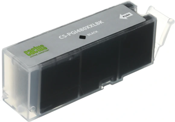 Картридж струйный Cactus CS-PGI480XXLBK PGI-480XLBK черный пигментный (24.4мл) для Canon Pixma TR7540/TR8540/TS6140/TS8140 с чипом Картридж струйный Cactus CS-PGI480XXLBK PGI-480XLBK черный пигментный (24.4мл) для Canon Pixma TR7540/TR8540/TS6140/TS8140 с чипом