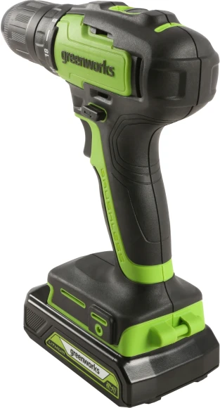 Дрель-шуруповерт Greenworks GD24DD35K2 аккум. патрон:быстрозажимной (кейс в комплекте) (3704007UA)