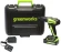 Дрель-шуруповерт Greenworks GD24DD35K2 аккум. патрон:быстрозажимной (кейс в комплекте) (3704007UA)