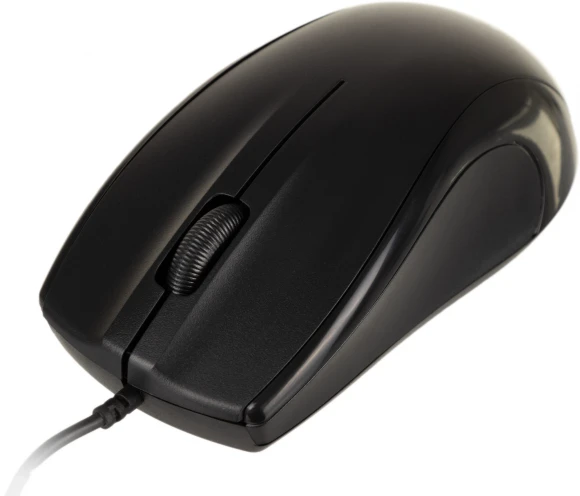 Мышь Оклик 185V2 черный оптическая 1200dpi USB для ноутбука 3but (1185962)