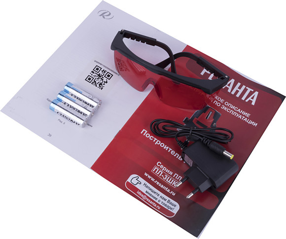 Нивелир лазерн. Ресанта ПЛ-3ШК 2кл.лаз. 635нм цв.луч. красный 4луч. (61/10/525)