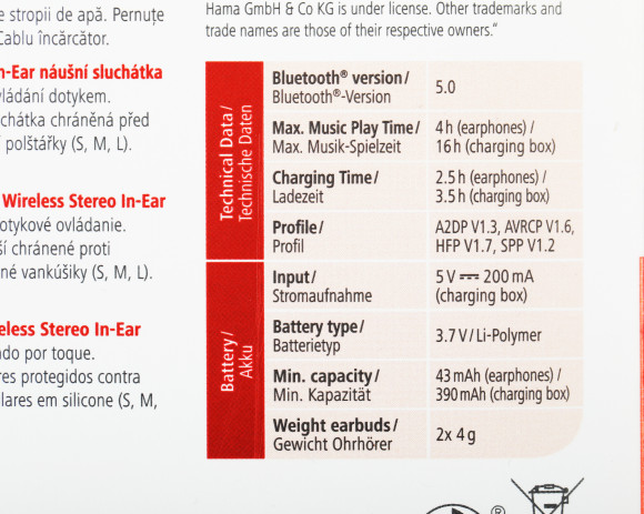 Гарнитура внутриканальные Hama Spirit Chop белый/зеленый беспроводные bluetooth в ушной раковине (00184081)