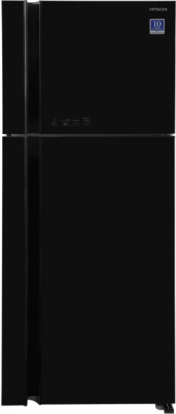 Холодильник Hitachi HRTN7489DF GBKCS 2-хкамерн. черный стекло инвертер