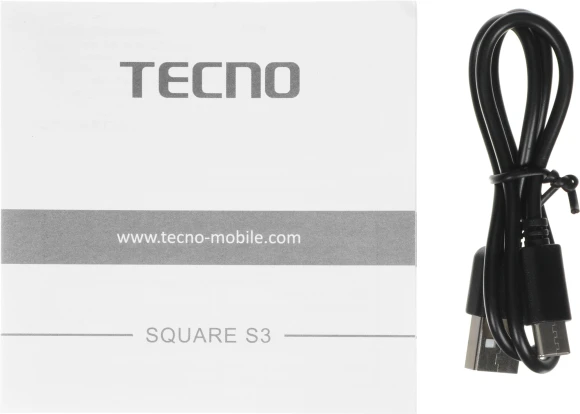 Колонка порт. Tecno S3 Square черный 3W 1.1 BT 2000mAh (S3)