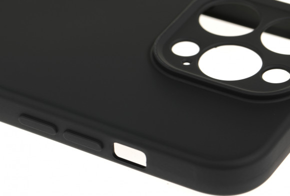 Чехол (клип-кейс) BoraSCO для Apple iPhone 15 Pro Microfiber Case черный (72429)