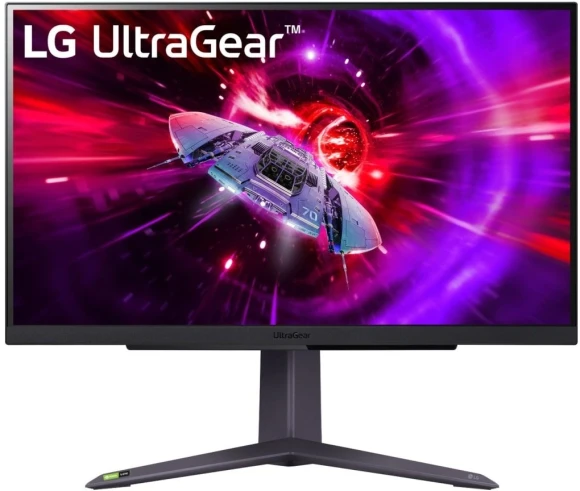 Монитор LG 27" UltraGear 27GR75Q-B черный IPS LED 16:9 HDMI матовая HAS 300cd 178гр/178гр 2560x1440 165Hz FreeSync Premium DP QHD USB 6.19кг