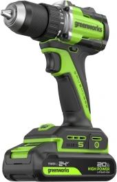 Дрель-шуруповерт Greenworks DD560 аккум. патрон:быстрозажимной (3708407CUA) Дрель-шуруповерт Greenworks DD560 аккум. патрон:быстрозажимной (3708407CUA)