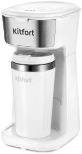 Кофемашина Kitfort КТ-7448 1400Вт коричневый/бежевый Кофемашина Kitfort КТ-7448 1400Вт коричневый/бежевый