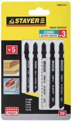 Набор пилок универсальные Stayer 15980-H5-3 5пред. (лобзики) Набор пилок универсальные Stayer 15980-H5-3 5пред. (лобзики)