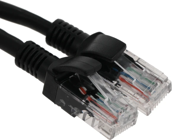 Патч-корд NTSS NTSS-PC-UTP-RJ45-5e-1.0-LSZH-BL UTP RJ-45 вил.-вилка RJ-45 кат.5E 1м черный LSZH 26AWG