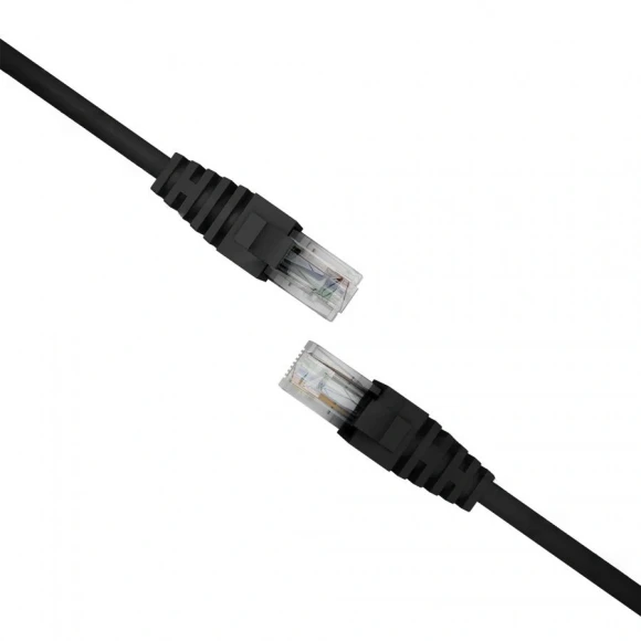 Патч-корд NTSS NTSS-PC-UTP-RJ45-5e-1.0-LSZH-BL UTP RJ-45 вил.-вилка RJ-45 кат.5E 1м черный LSZH 26AWG