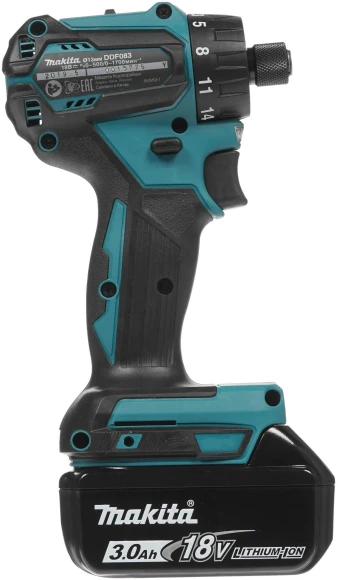 Дрель-шуруповерт Makita DDF083RFE аккум. патрон:шестигр.1/4" (кейс в комплекте)