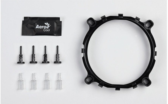 Устройство охлаждения(кулер) Aerocool Verkho 1-3P Soc-AM5/AM4/1200/1700/1851 черный/синий 3-pin 28dB Al+Cu 100W 280gr Ret
