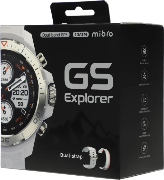 Смарт-часы Mibro GS Explorer Desert White 1.32" AMOLED корп.белый рем.белый разм.брасл.:265мм (XPAW017DW)