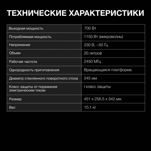 Микроволновая Печь Hyundai HYM-M2003 20л. 700Вт белый Микроволновая Печь Hyundai HYM-M2003 20л. 700Вт белый