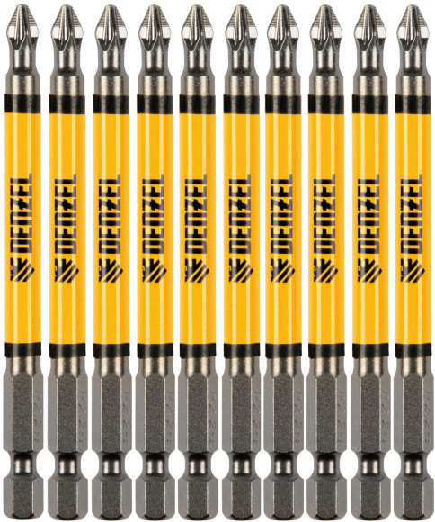 Набор бит Denzel 11645 (10пред.) для шуруповертов
