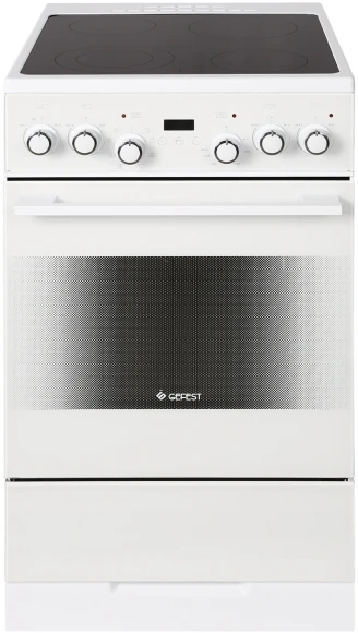 Плита Электрическая Gefest ЭП Н Д 5560-03 0040 белый/черный стеклокерамика (без крышки)