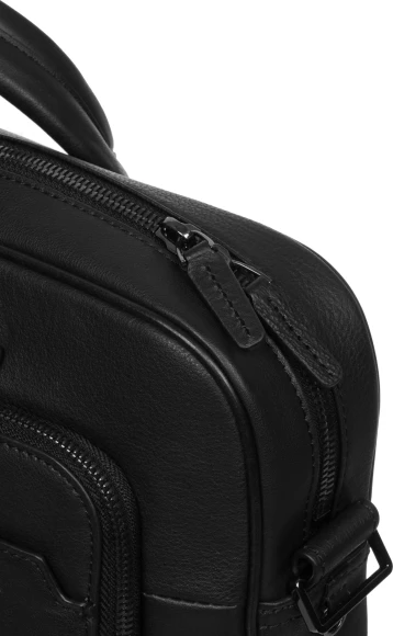 Сумка мужская Piquadro Black Square CA4027B3/N с отделением для ноутбука 15" черная натур.кожа
