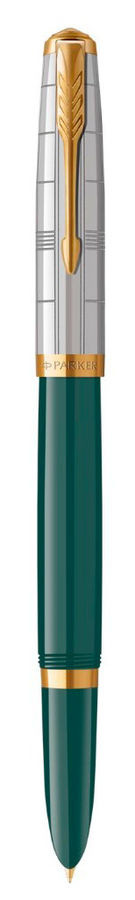 Ручка перьев. Parker 51 Premium (CW2169074) Forest Green GT F сталь нержавеющая подар.кор.