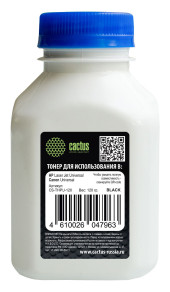 Тонер Cactus CS-THPU-120 черный флакон 120гр. для принтера HP Universal Q2612A/Q5949A/CE505A/7115/Q6511/7516/Q4092