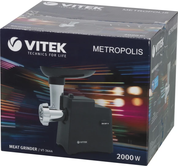 Мясорубка Vitek VT-3644 2000Вт черный Мясорубка Vitek VT-3644 2000Вт черный