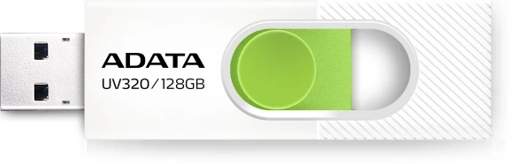 Флеш Диск A-Data 128GB UV320 AUV320-128G-RWHGN USB3.2 белый/зеленый Флеш Диск A-Data 128GB UV320 AUV320-128G-RWHGN USB3.2 белый/зеленый