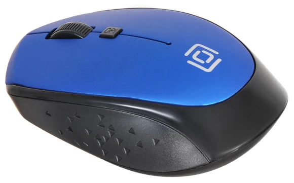 Мышь Оклик 488MW черный/синий оптическая 1600dpi беспров. USB для ноутбука 4but (1196569)
