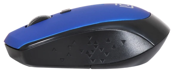 Мышь Оклик 488MW черный/синий оптическая 1600dpi беспров. USB для ноутбука 4but (1196569)