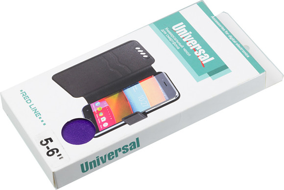 Чехол (флип-кейс) Redline для универсальный 5-6" iBox Universal фиолетовый (УТ000010107)