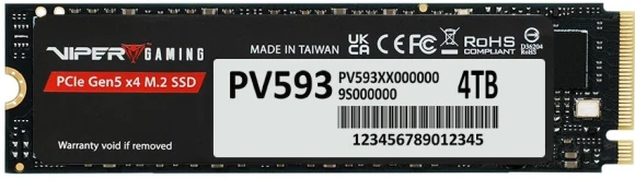 Накопитель SSD Patriot PCIe 5.0 x4 2TB PV593P2TBM28H Viper VP593 M.2 2280