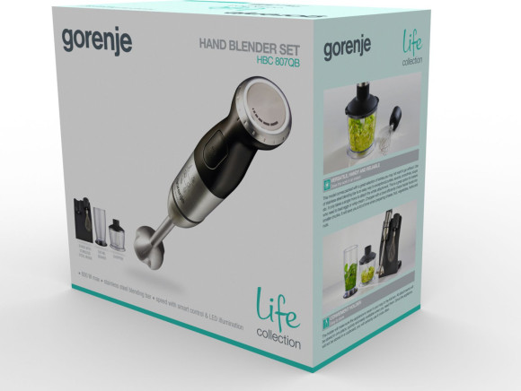 Блендер погружной Gorenje HBC807QB 800Вт черный Блендер погружной Gorenje HBC807QB 800Вт черный