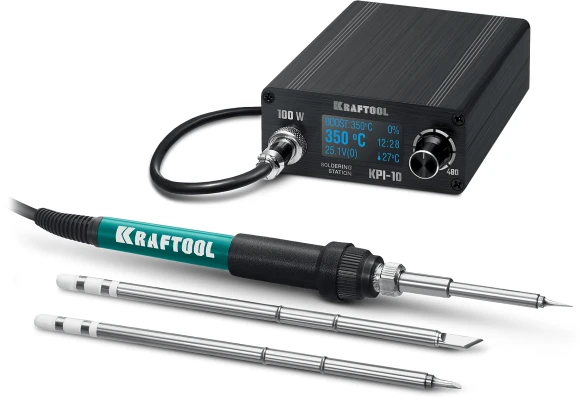 Паяльная станция Kraftool KPI-10 электрический 100Вт макс.t=480 (55343)