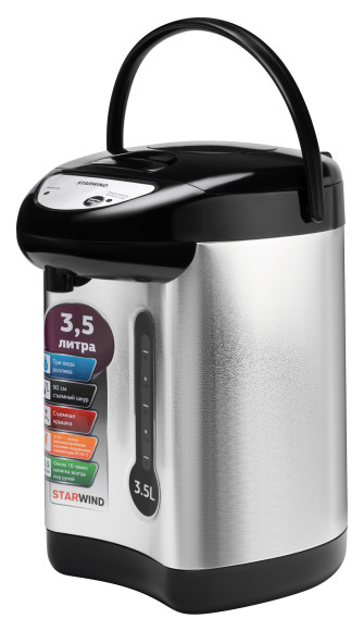 Термопот Starwind STP2830 3.5л. 750Вт серебристый/черный Термопот Starwind STP2830 3.5л. 750Вт серебристый/черный