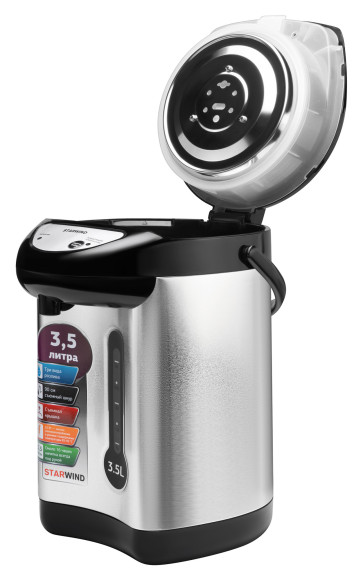 Термопот Starwind STP2830 3.5л. 750Вт серебристый/черный Термопот Starwind STP2830 3.5л. 750Вт серебристый/черный