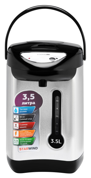 Термопот Starwind STP2830 3.5л. 750Вт серебристый/черный Термопот Starwind STP2830 3.5л. 750Вт серебристый/черный